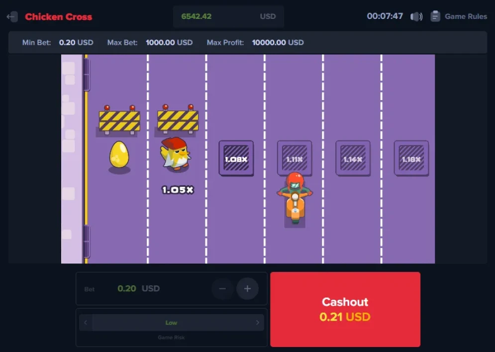Chicken Cross Game